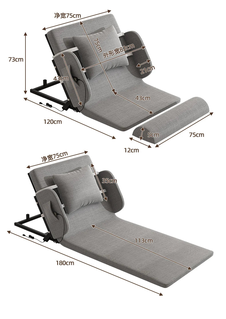 Adjustable Electric Bed Frame with Recliner for Home Use
