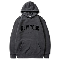 Men Women New York U.S.A City Hoodies Fashion Letter Printed Graphic Sweatshirts Loose Casual Harajuku Hooded Pullover Sportwear - Buy online at  Vibe In Cart.