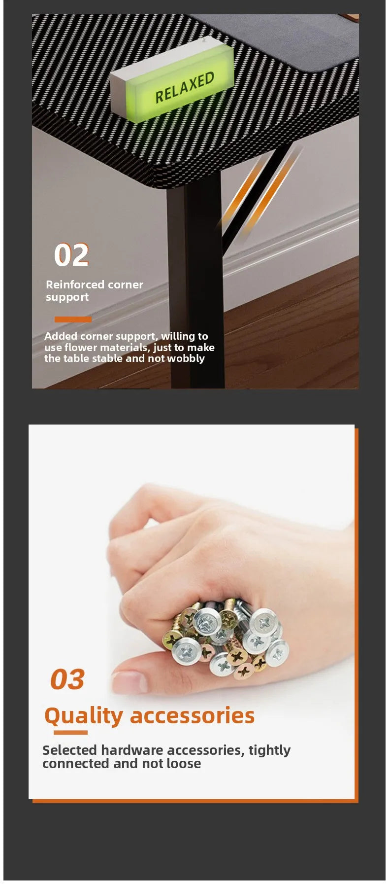 Computer desk Home corner table Study table Office writing desk E-sports - Buy online at  Vibe In Cart.