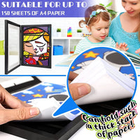 Children Drawing Frame A4 Wooden poster frame for walls Children's Art frame Changeable Kids Pictures Display Frames Home Decor - Buy online at  Vibe In Cart.