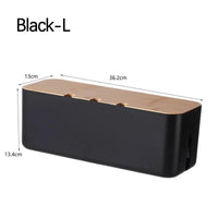 Plastic Cable Management Storage Box for Desk Wires