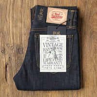 Red Tornado 16oz Slim Fit Jeans Rinsed Pink Selvedge Denim Straight Leg Pants - Buy online at  Vibe In Cart.