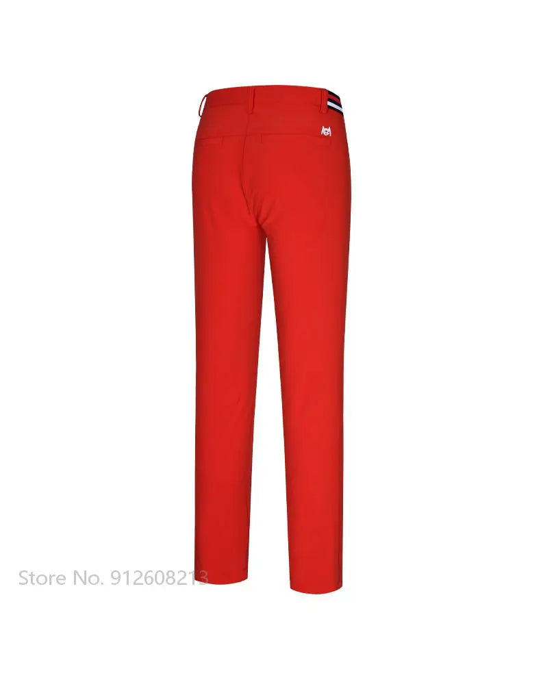 Children's Windproof Warm Golf Pants for Kids, Full Length, Elastic Band, Sizes S-XL