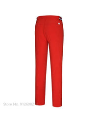 Children's Windproof Warm Golf Pants for Kids, Full Length, Elastic Band, Sizes S-XL