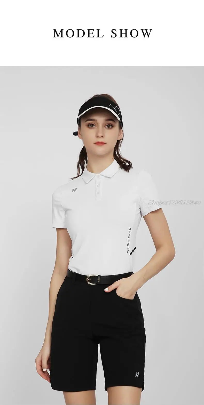 Pgm Women Summer Golf Shorts Elastic Casual Half Trousers Ladies Sports High Waist Shorts Slim Golf Clothing Tennis Wear