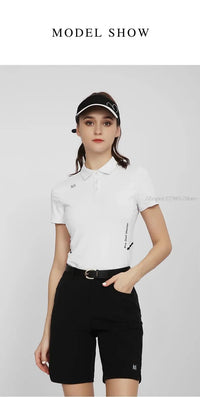 Pgm Women Summer Golf Shorts Elastic Casual Half Trousers Ladies Sports High Waist Shorts Slim Golf Clothing Tennis Wear