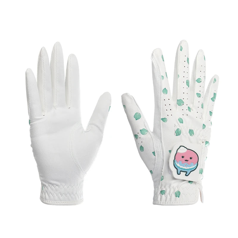 Korean and Japanese Golf Gloves Cartoon Tree Leaf Women's Microfiber Wear Resistant Sports Golf Gloves Non-slip and Breathable - Buy online at  Vibe In Cart.