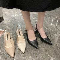 Summer Fashion New Pointed Toe Stiletto Heel Shallow Mouth Breathable PU Comfortable and Elegant Women's Shoes Sexy Sandals - Buy online at  Vibe In Cart.