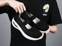Women's Platform Casual Flats Slip-On Mesh Breathable Walking Shoes