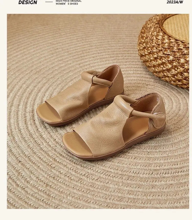 Women's Open-Toe Flat Sandals with Cross Strap & Adjustable Ankle Strap - Summer Casual Lightweight Walking Shoes for Women, Min - Buy online at  Vibe In Cart.