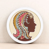 Round Wooden Modern Style Wall Mounted Picture Frame