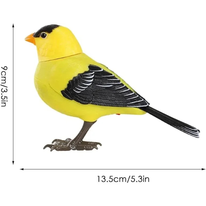 Simulated Electronic Singing Bird Toy with Motion and Sound Control