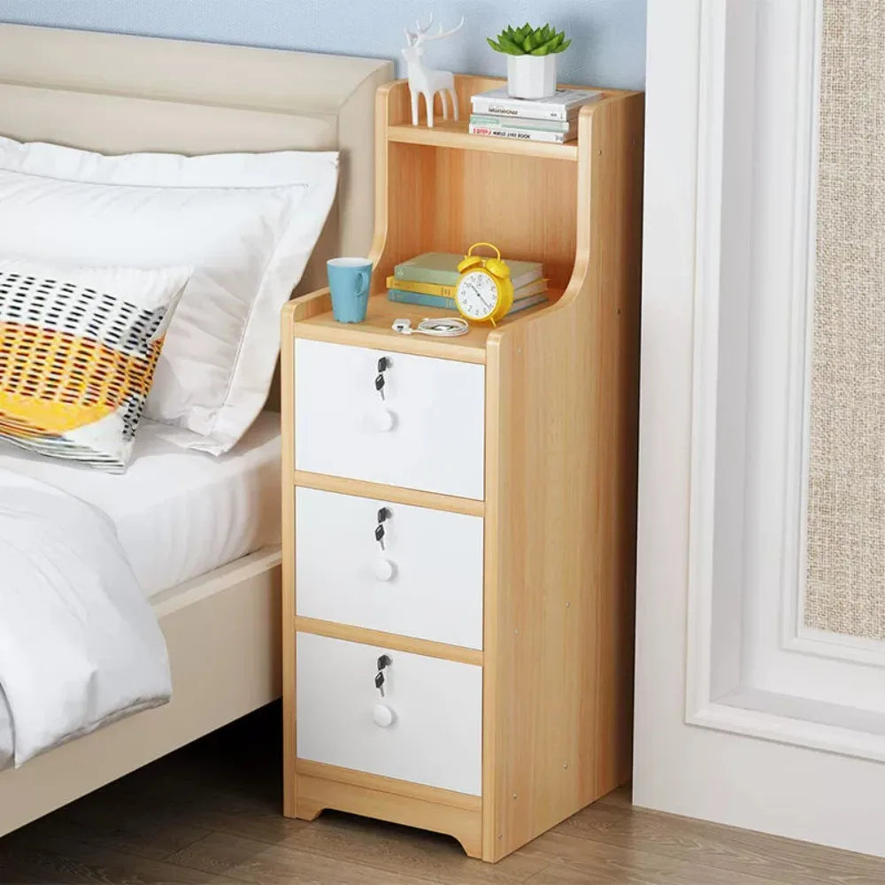 Bedside Table Bedroom Small-scale Simple Storage Rack High-capacity Modern Simple Storage Cabinet Multi Layer Storage Lockers - Buy online at  Vibe In Cart.