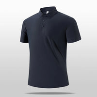 Men's Breathable Quick-Dry Polyester Elastane Polo Shirt For Sports