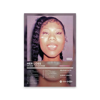 Unframed Retro Rapper Album Cover Canvas Wall Art Print