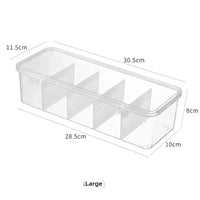 Transparent Plastic Cable Storage Box With Lid And Grid