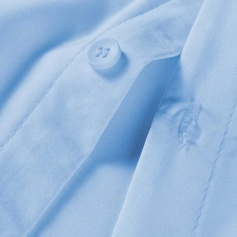 New Men's Business Casual Solid Color Short Sleeved Shirt for Summer Fashion No Ironing Comfortable and Versatile Top - Buy online at  Vibe In Cart.