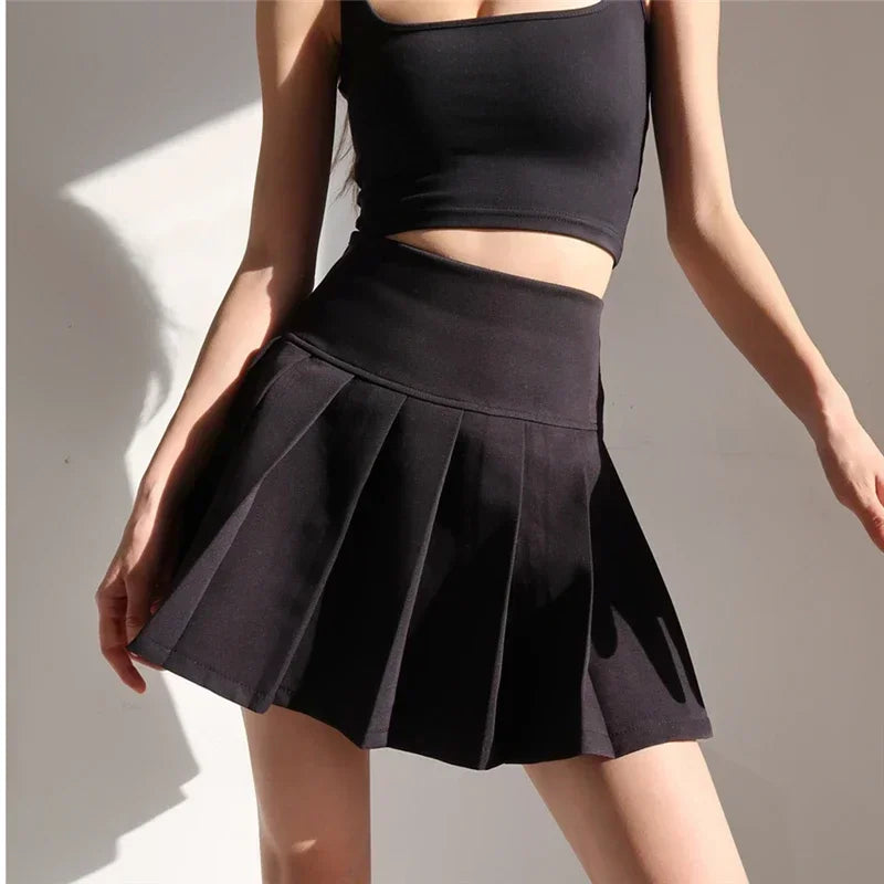 American School Y2k Style Summer Short Pleated Skirt For Women 2024 High Waist Sexy Hotsweet Mini Skirts Female - Buy online at  Vibe In Cart.