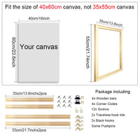 Wooden Rectangular Canvas Frames for 30x40 40x50 50x70 60x90
