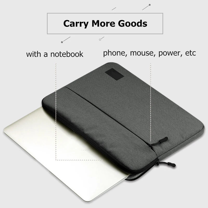 Waterproof Nylon Laptop Sleeve for 11 to 16 Inch Laptops