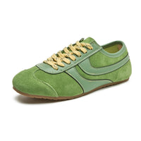 German Training Shoes Women 2025 New Genuine Leather Women Sneakers Flat Lace-up Retro Large Size Forrest Gump Shoes Women - Buy online at  Vibe In Cart.