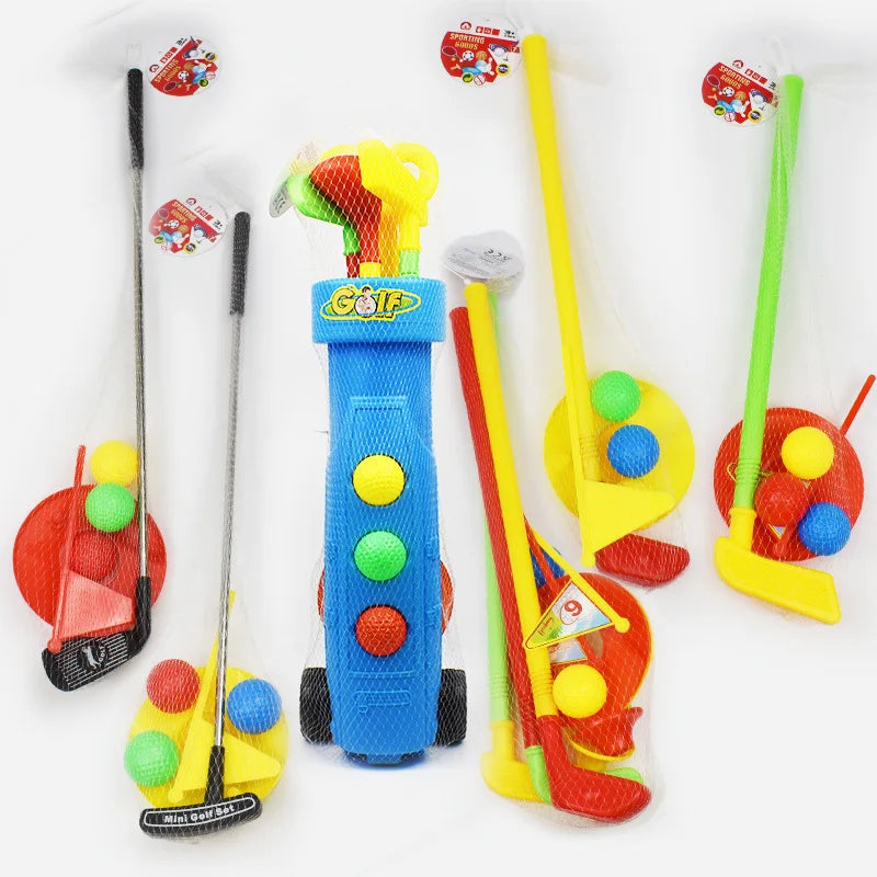Children's Plastic Toy Golf Set for Indoor and Outdoor Play