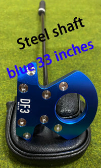 Right-Handed Golf Putter with Steel Shaft, 33-36 Inches, Black White