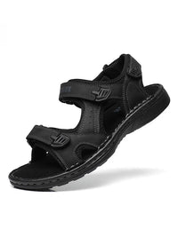 First-Layer Cowhide Men's Sports Sandals, Open-Toe Outdoor Non-Slip Sandals, Casual Men's Shoes, Outdoor Fashion Beach Shoes, Li - Buy online at  Vibe In Cart.