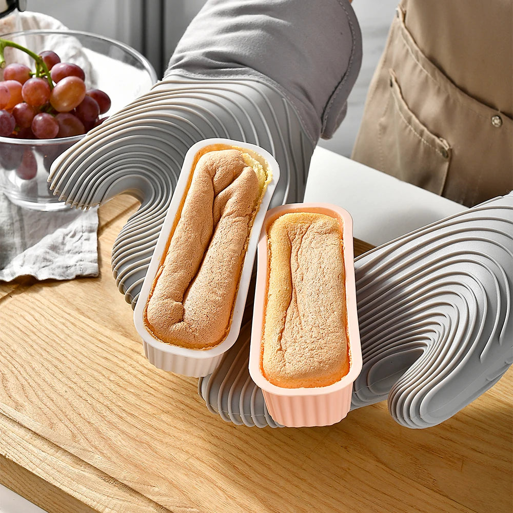 1/4Pcs Mini Household Rectangular Silicone Mold Candy Toast Mould Bread DIY Kitchen Supplies Cake Bakeware Pan Baking Tools - Buy online at  Vibe In Cart.