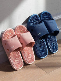 Summer Slippers for Men PVC Massage Non Slip Solid Color Comfortable Durable Bathroom Shoes Cool Pool - Buy online at  Vibe In Cart.