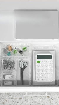 Transparent Plastic Storage Organizers Set for Drawers