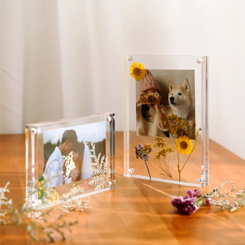 1 Pc Transparent Photo Frame Acrylic Magnetic Display Frame Poster Display Stand 3/5mm For Room Desk Home Decoration - Buy online at  Vibe In Cart.