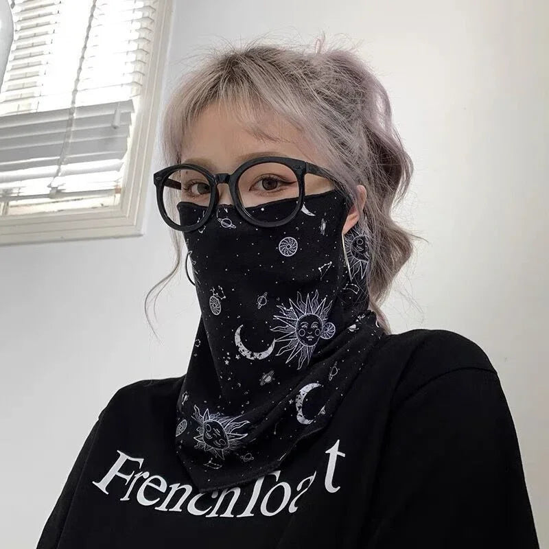 Women's Silk UV Protection Scarf for Summer Outdoor Use