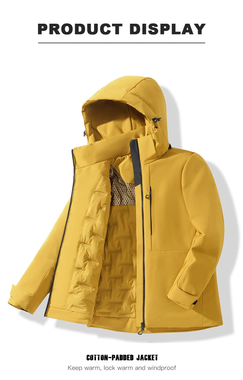 EUMERGX Men's Women's Winter Coat Waterproof Windproof Warm Fleece Jacket Unisex Hiking Camping Skiing Climbing Windbreaker - Buy online at  Vibe In Cart.