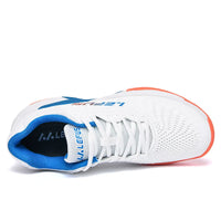 Men Women's Large Sizes Breathable Tennis Shoes Blue and Gray Gym Walking Badminton Sneakers - Buy online at  Vibe In Cart.