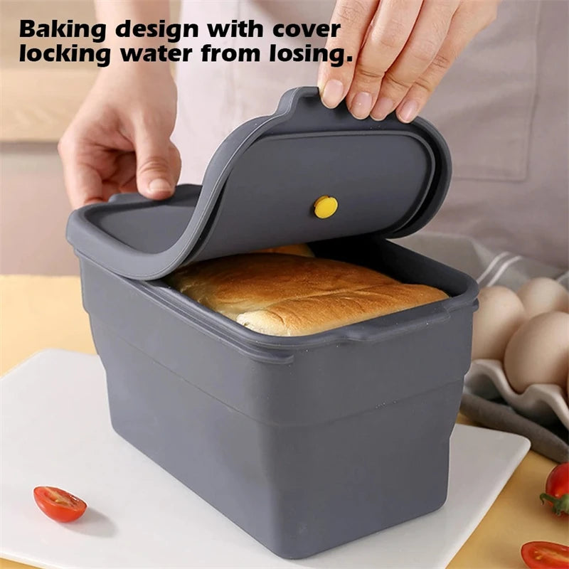 Large Silicone Baking Mold Toast Bread Silicone Mould Folding  Non-Stick Oven Tool Bakeware Cake Baked Pan Kitchen Accessories - Buy online at  Vibe In Cart.