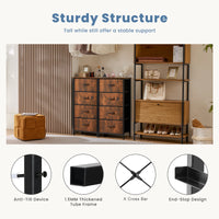 JHK Dresser For Bedroom With 4 Fabric Drawers Nightstand Wardrobe Steel Frame Closet For Clothes Storage Cabinet Of Furniture - Buy online at  Vibe In Cart.