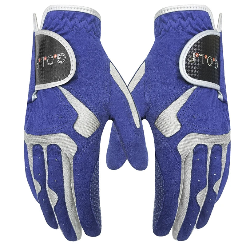 GvOvLvF 1pc Golf Gloves men Professional Breathable Blue White Soft Fabric Left Right Sports Non-slip Glove For Golfer Gift New - Buy online at  Vibe In Cart.