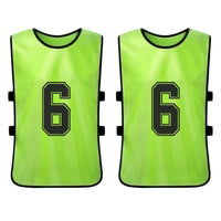 6PCS/2PCS Adults Soccer Pinnies Quick Drying Football Team Jerseys Youth Sports Scrimmage Soccer Team Numbered Bibs Sports Vest - Buy online at  Vibe In Cart.