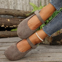 Woman's Casual Flats Shoes Round Toe Large size ladies shoes Retro French Mary Jane Dress Flat New Summer Solid Comfortable shoe - Buy online at  Vibe In Cart.