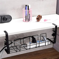 Under Desk Metal Wire Cable Management Organizer Rack