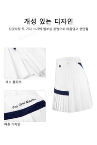 PGM Golf skirt for women‘s summer sports shorts with breathable base pants and a pleated QZ089