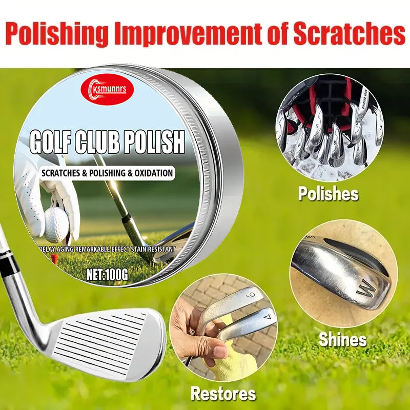 Professional Golf Club Wax, Quick-Acting Polishing Wax, Restores Mirror Shine, Metal Polish, White Golf Equipment Protection Wax - Buy online at  Vibe In Cart.