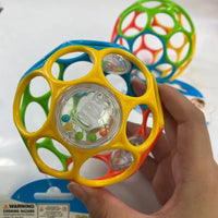 Soft Baby Grasping Ball Rattles with Bell Ball Early Education Educational Sensory Toy Random Color）