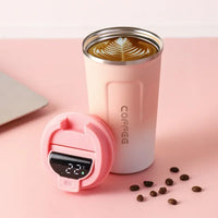 Stainless Steel Vacuum Insulated Bottle with Temperature Display, 380/510ml