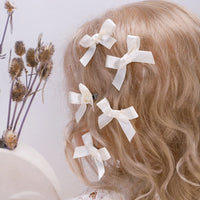 5-24Pcs Y2k Girls Bows Mini Hair Clips Metal Hairpin Headwear Barrette Handmade Ribbon Bow Bangs Clip Fashion Hair Accessories - Buy online at  Vibe In Cart.