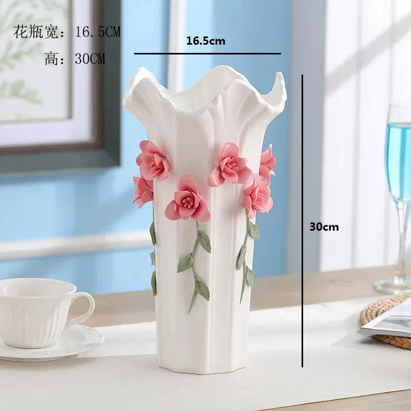 3D Ceramic Vase Home Decor Creative Design Porcelain Decorative Flower Vase For Wedding Decoration - Buy online at  Vibe In Cart.