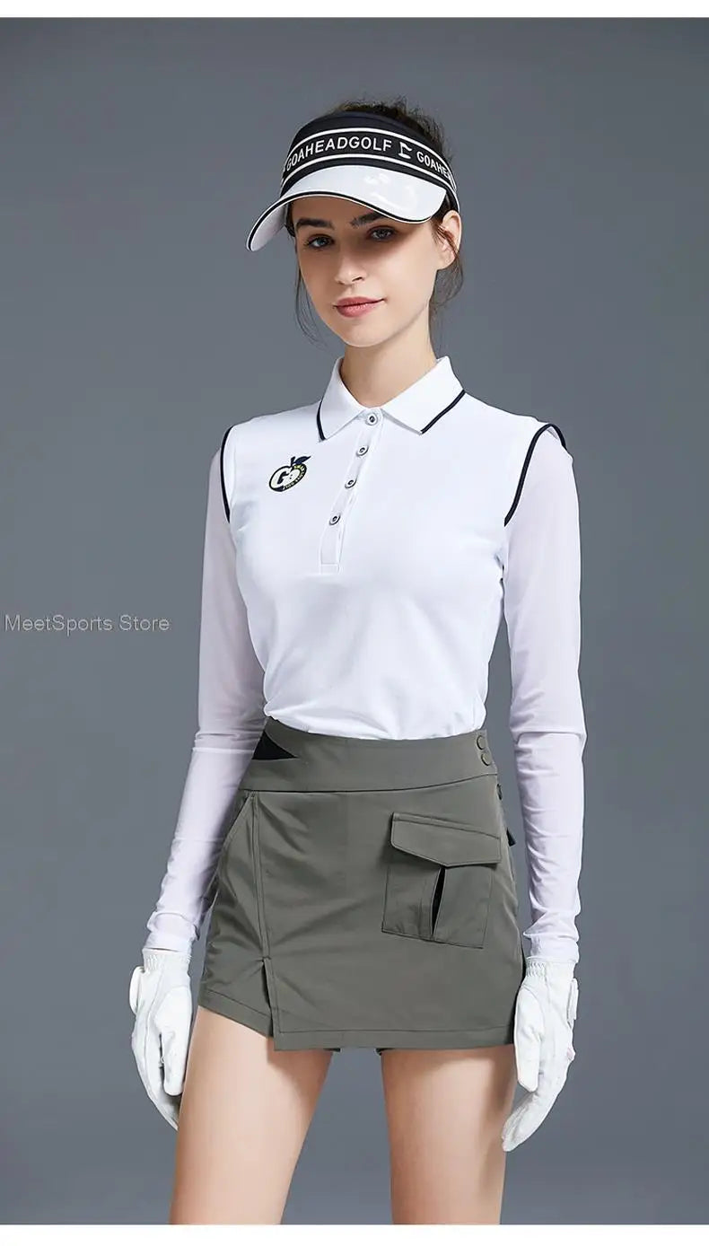 Love Golf Skirt Ladies Quick-Drying Slim Shorts Korea High Waist Golf Women's Skirts Irregular Leisure Skort Female Sports Wear