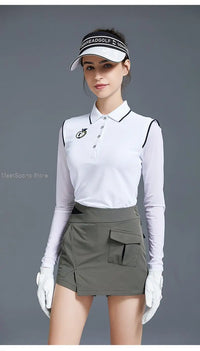 Love Golf Skirt Ladies Quick-Drying Slim Shorts Korea High Waist Golf Women's Skirts Irregular Leisure Skort Female Sports Wear