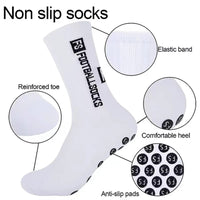 6 Pairs Breathable Football Socks Men Women Sports Socks Non-slip Silicone Bottom Soccer Baseball Socks Outdoor Sport Yoga Socks - Buy online at  Vibe In Cart.